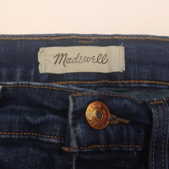 Madewell 10" High-Rise Skinny Jeans in Hayes Wash sz 27 - Picture 4 of 9
